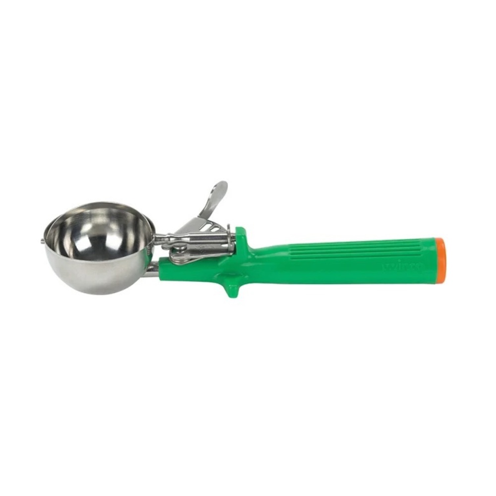 Winco ICOP-12 2 2/3 oz Green #12 Disher